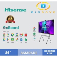 HISENSE 86" 86MR6DE  ADVANCED INTERACTIVE SMART BOARD DISPLAY COMMERCIAL TV GOBOARD LIVE 4K CAMERA