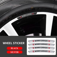 4pcs Aluminum Car Wheel Rims Stickers Badges Auto Styling Dekoration For MG HS ZS 5 6 350 Tf Express ZR MGF GS X-Power Gundam