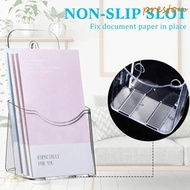 PRESTON Pamphlet Holder, Acrylic Plastic A6 Brochure Holder, Convenient Transparent Organizer Clear 