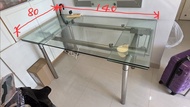 玻璃伸縮餐枱