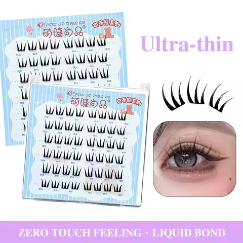 Segmented Lashes Cluster Ultra-thin Sheet Series False Eyelashes Zero Touch Feeling Liquid Bond Eyel