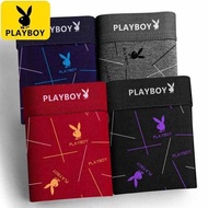 seluar dalam lelaki dewasa boxer lelaki Genuine Playboy Pure Cotton Men's Underwear Men's Boxer Prin
