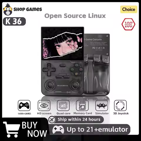 Open Source K36 Retro Handheld portable Video Gameing Console R36S for PS1/PSP/DC/N64/SS 3.5 Inch IP