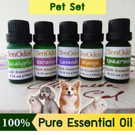 SenOdos น้ำมันหอมระเหย ชุดกลิ่นสำหรับสัตว์เลี้ยง Essential Oil Pet Set 10 ml x 5 กลิ่น (ยูคาลิปตัสเจ