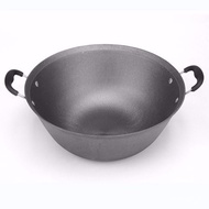 HY-# Deep Binaural Wok Stew Pot Flat Bottom a Cast Iron Pan Cast Iron Pot Induction Cooker Gas Stove Universal Non-Stick