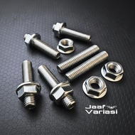 F1zr Force1 Alfa Stainless Steel Exhaust Bolt F1zr Exhaust Nut Bolt