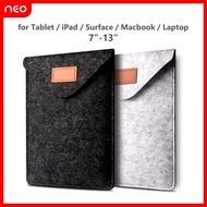 (พร้อมส่งจากไทย) NEO ซองแล็ปท็อป เคสMacbook  เคสแท็บเล็ต ซองไอแพด กระเป๋าiPad mini ซองSurface GO เคสSurface PRO Tablet 7"-13" Ultra Slim Case for Tablet iPad Surface GO PRO
