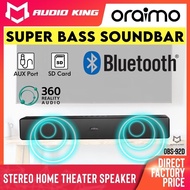 ORAIMO Speaker Tv Soundbar Tv Soundbar Bluetooth Soundbar Speaker Home Theater Speaker Black AK92D