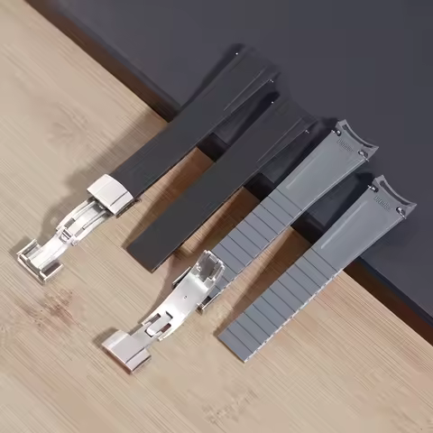 CTS 20mm FKM Rubber Strap Compatible For Tudor BB58 Black Bay 58 & Ranger 39 Fold New Deisgn 316L Cl