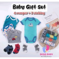 [7 pcs] Baby Gift Set for baby romper and socks for baby baby clothes baby gift baby