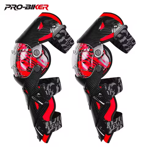 Red Motocross Knee Pads Motorcycle Knee Guard Moto Protection Motocross Equipment Motorcycle Knee Pr