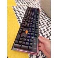 Daeryou CK550RGB Mechanical Keyboard Internet Cafe Game Computer Wired Infrared Plug-In Axis Green A