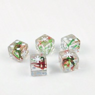 5/6 D6 Dice Sets With 1.6CM Transparent Colored Dice, Suitable For Tabletop Games RPG, Game Accessor