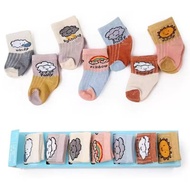 7in1 Baby Socks 7 pairs newborn booties boots foot cover children Kid Toddler Cute ankle week socks 