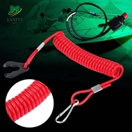 ALANFY Boat Kill Switch Lanyard, Safe Stretchable Kill Switch Tether Cord, Emergency Stop Switch Mot