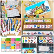 đồ dùng học tập hero team 25 món / Combo 25 sảnphaame hero team bút bộ compa thước kẻ nhãn gở ví bút