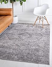Unique Loom Portland Collection Area Rug - Astoria (9' x 12' Rectangle, Gray/ Ivory)