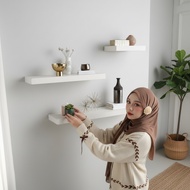 Aesthetic Floating Shelf Wall Shelf Minimalist Wooden Floating Hanging Shelf Scandinavian Home Decor