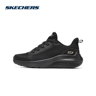 Skechers Online Exclusive Women BOBS Sport Squad Waves Ocean Tides Shoes - 117472-BBK Memory Foam Vegan