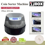 iTBOX Coin Sorter Coin Counter iZ-Coin | Electronic Money Coin Counter | Mesin Kira Duit Syiling | Ringgit Sen Malaysia