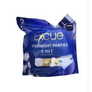 EXCUE ✅ L Saiz 2s Overnight Panties – Total 360° Protection | Seluar Dalam Haid Pakai Buang | Nyaman