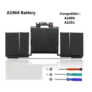 A1964 Battery For Mac Bok Pro 13” 2018 2019 Year A1989 A2251 @ 5086 mAh (58Wh)