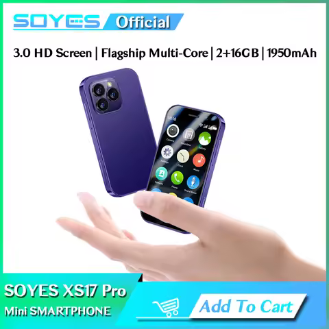 SOYES XS17 Pro Mini Smart Phone 1950mAh Android9.0 Face ID 2GB RAM 16GB ROM Dual SIM Standby GPS 3.0