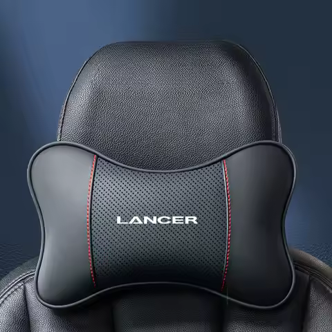 Car Ornaments Seat Headrest Auto Neck Pillow For Mitsubishi Lancer EX Evolution Evo X Ralliart GT CS