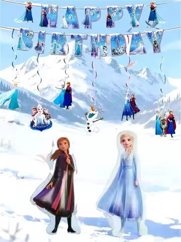 Frozen Christmas Birthday Balloons Set Disney Elsa Anna Frozen Theme Party Decoc Kids Girls Wedding 