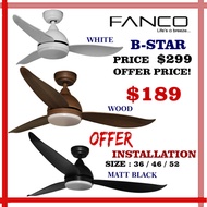 Fanco ceiling fan Bstar DC | b-star| with Tricolor LED and Remote | cheapest fan| Free Delivery |