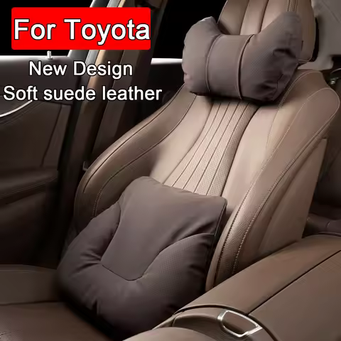 Car Neck Pillow Universal Seat Headrest Support Lumbar Back Pillows For Toyota RAV4 Coralla Hilux La