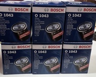 Bosch o 1043 กรองน้ำมันเครื่อง BOSH เบอร์ O 1043 Toyota 24Valve ใช้กับ Camry 2.0 2.4 Sxv20 Acv30 Acv40 Wish ใช้กับ SUZUKI Swift 1.5 BOSCH