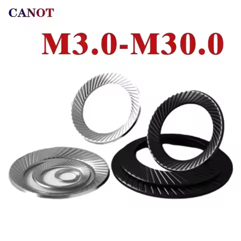 5/ 10/ 100pcs M3 M4 M5 M6 M8 M10 M12 M14- M30 304 Stainless Steel/ 65# Mn Steel Locking Washer Print