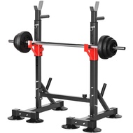 Multifunctional weightlifting bench with foldable bench press rack Bench press bench, barbell rack, 