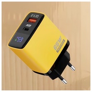 【Mild Charm】 65W Charger Type C Fast Charging Charger GaN Dual Port Charger with Digital Display USB
