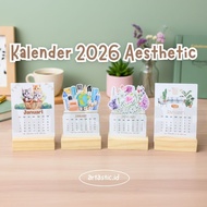 Aesthetic CALENDAR 2026 | Aesthetic Calendar 2026 | Desk Calendar | Calendar 2026 | 2026 desk calend