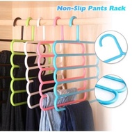 GANTUNGAN Rshop - 5-tier Hanger For Pants Hijab Towel Hanger 5-tier Multifunctional Clothes Hanger