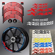 ❤ HOTsaleFor Yamaha  Xmax 125 250 300 Xmax300 Motorcycle Wheel Reflective Sticker Scooter Rim Decal 