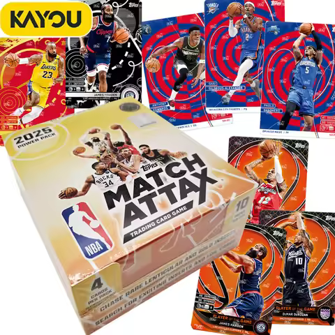 Original KAYOU NBA Collection Cards MATCH ATTAX Energy Pack Professional Basketball Star Battle Card
