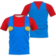 Cartoon Bowser 3D Printed T-shirt Harajuku Men's And Women's Casual Top Cosplay Costume