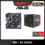 ASUS PRIME A520M-K D4 AM4 MAINBOARD COMBO AMD RYZEN R3 3200G / R5 5500 / 5600G / 5600 R7 5700G