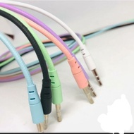 1 in 1 aux cable color macaroon hack audio 3.5 mm