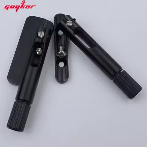 Guyker Single Fixed Fan Bridges for 6/7/8 String Electric Guitar Bridge Headless Fanned Fret