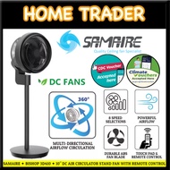 SAMAIRE ✦ 10" DC AIR CIRCULATOR STAND FAN ✦ REMOTE CONTROL ✦ BISHOP 3D410