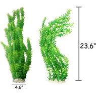 Hamiledyi Aquarium Plants Plastic Decor Fish Tank Green Decorations Plants Ornament Safe for All Fis
