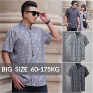 🔥Oversize🔥10XL Men Summer Print Couple Short Sleeve Shirt