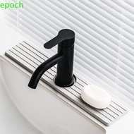 EPOCH Diatom Mud Faucet Absorbent Pad, Stripes Pattern Groove Rectangular Washbasin Quick Dry Hard M