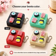 Zephyr Sushi Cartoon Fidget Keyboard Keychain 1Pcs Stress Relief 3D PLA Material Bag Pendant for Pur