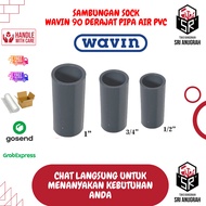 WAVIN Sock Thick PVC Water Pipe Connection Socket POLOS PVC Pipe Connector PVC Pipe Fittings