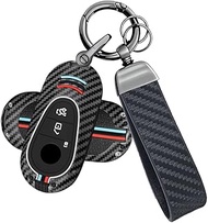 ATFIGII Car Key Case Key Case Compatible with Mercedes C E S-Class GLC X254 C220 GLC300 W206 W223 S5